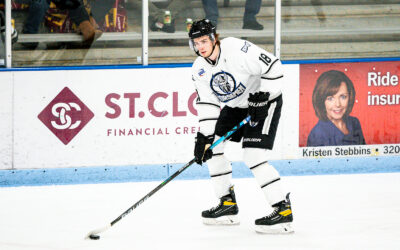 NORSEMEN OFFENSE EXPLODES WITH FOUR-GOAL FIRST IN 6-2 WIN   