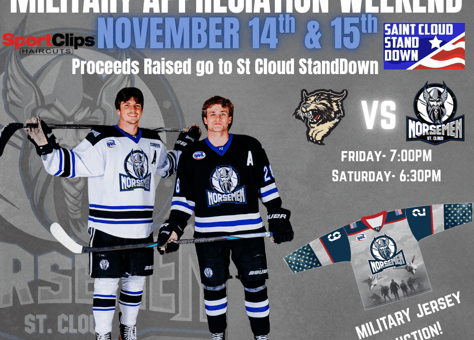 Military Weekend Presented by Sport Clips Listen to Coach Exter’s Interview with 98.1 Minnesota’s New Country